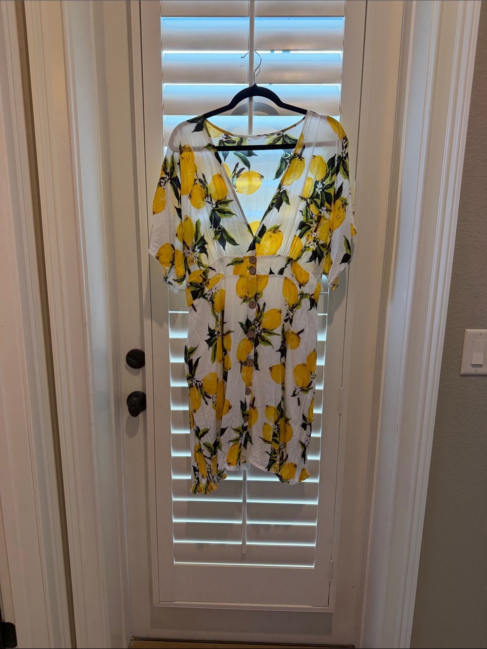 Chic Soul Lemon Print Dress - 2XL